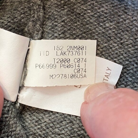 BRUNELLO CUCINELLI Gray Cashmere Full Zip Cardigan Sweater Jacket XL - Picture 12 of 16